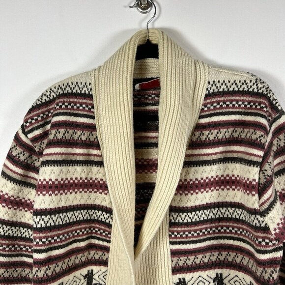 Vintage Lord Jeff Cardigan Alpaca Pattern Size Large striped knit western - Picture 3 of 9